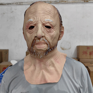 Nueva Máscara de Látex de Anciano para Fiesta, Máscara de Cabeza de Anciano, Suministros de Cosplay de Terror, Máscara de Terror para Halloween, Accesorio Divertido - Product Image 3