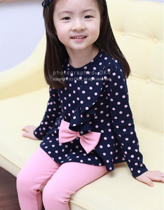 Conjuntos de Ropa Little Bow Suits, Conjuntos de Ropa para Niños de Fábrica con Volantes - Product Image 5