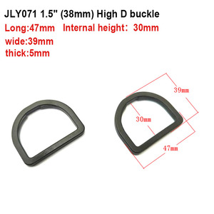Boucle en D noire professionnelle robuste de 30 mm, connecteur de sangle de 1,2 pouce pour bretelles de sac à dos, sacs et accessoires de bagages - Product Image 4