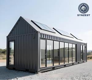 Maison préfabriquée à deux étages entièrement équipée, 2 à 4 chambres, cuisine, salle de bain, structure en acier détachable et extensible, salon en conteneur - Product Image 3