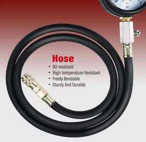 เครื่องวัดแรงดันน้ำมันเครื่องแบบสากลเครื่องทดสอบการบีบอัดเครื่องมือวินิจฉัยรถยนต์ชุดเครื่องมือซ่อมรถยนต์แบบมืออาชีพ - Product Image 5