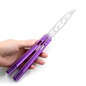 New Design 6061 Aluminum <strong>Trainer</strong> <strong>Butterfly</strong> Practice Tool Fingertips Dance OEM Balisong Pocket <strong>Knife</strong> - Product Image 6
