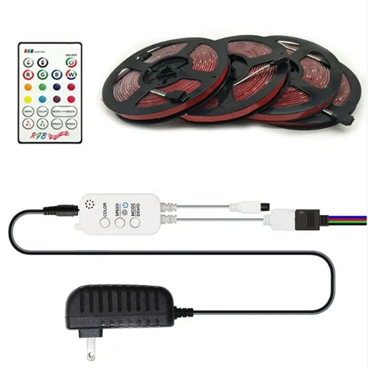 5050 RGB led strip set lamp with 12v 5m 150 WiFi controller 3A power color packaging
