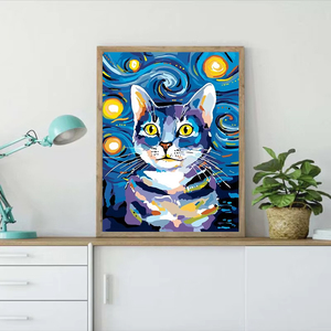 Peintures au diamant personnalisées sur toile, conception de dessin à la main, kit de peinture au diamant - Product Image 1