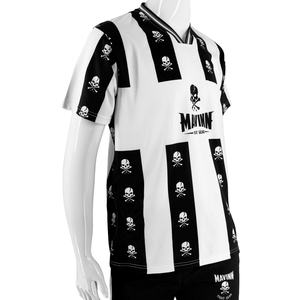 Camiseta de Fútbol Retro de los 90 con Rayas Blancas y Negras para Fiestas, Entrenamientos, Competiciones y Uso Diario - Product Image 4