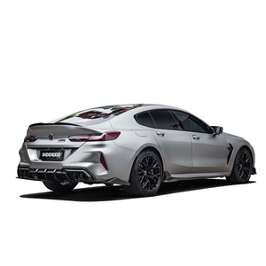 Kit de carrocería para <span class=keywords><strong>BMW</strong></span> Serie 8 <span class=keywords><strong>M8</strong></span>, labio delantero de carbono seco, difusor trasero de esquina, faldones laterales, rejilla, alerón trasero, estiramiento facial - Product Image 6