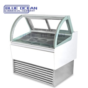 <span class=keywords><strong>Vitrina</strong></span> de <span class=keywords><strong>congelador</strong></span> <span class=keywords><strong>horizontal</strong></span> con ventilador Modo de refrigeración 10/12/14 Sartenes Caja de hielo Máquina de <span class=keywords><strong>congelador</strong></span> de exhibición de helados - Product Image 3