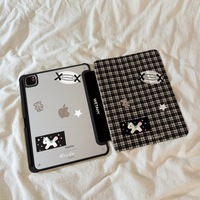 Étui pour tablette multi-pliable Classic Plaid Pony pour iPad 10e/11e/12e génération Air 4/5/6 et 8e génération 10,2 pouces Fabriqué en Chine