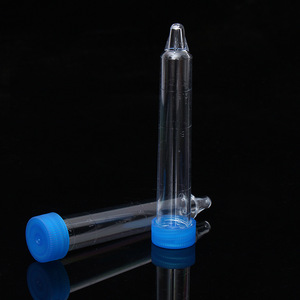 Tamayasu Urine Sediment <b>Tube</b> 12ml <b>Plastic</b> With Screw Cap Graduations For Laboratory Use - Product Image 1