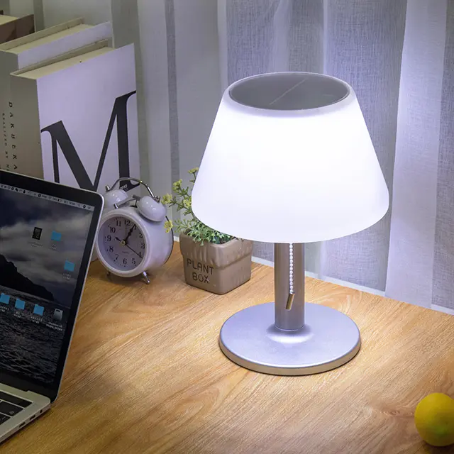Solar Power Desk Light Waterproof Outdoor Indoor Table Lamp Three Working Mode Decoration Book Lights For Bedroom Bar