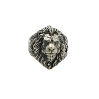 Bague Lion en argent 925 pour hommes, grande taille, original, Cool