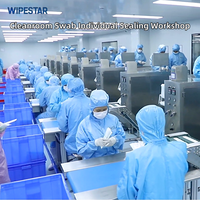 Écouvillon stérile pour salle blanche WIPESTAR Gamma, certifié ISO13485, jetable, sans fibres, pour le nettoyage des laboratoires pharmaceutiques