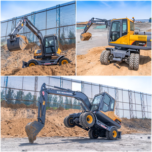 Spedizione gratuita CE movimento rapido tra i cantieri di fama mondiale motore da 4 a 15 ton Mobilbagger ruota escavatore per la vendita - Product Image 4