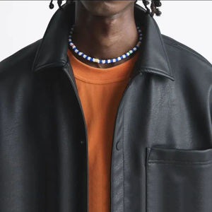 <span class=keywords><strong>Camicia</strong></span> da uomo con chiusura a cerniera con logo con applicazioni personalizzate con ricamo e logo con cerniera <span class=keywords><strong>camicia</strong></span> da uomo - Product Image 2