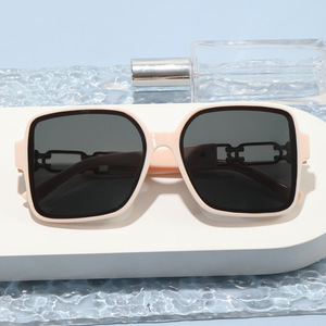 Xsy <b>Square</b> <b>Frame</b> Sunglasses <b>White</b> Pc Lens Uv400 Women Fashion Street Style - Product Image 3