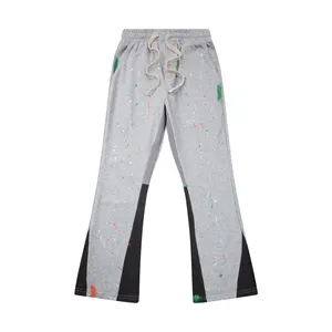 Pantaloni da jogging svasati da uomo casual personalizzati patchwork graffiti cotton elastic waist tie-dye sports library
