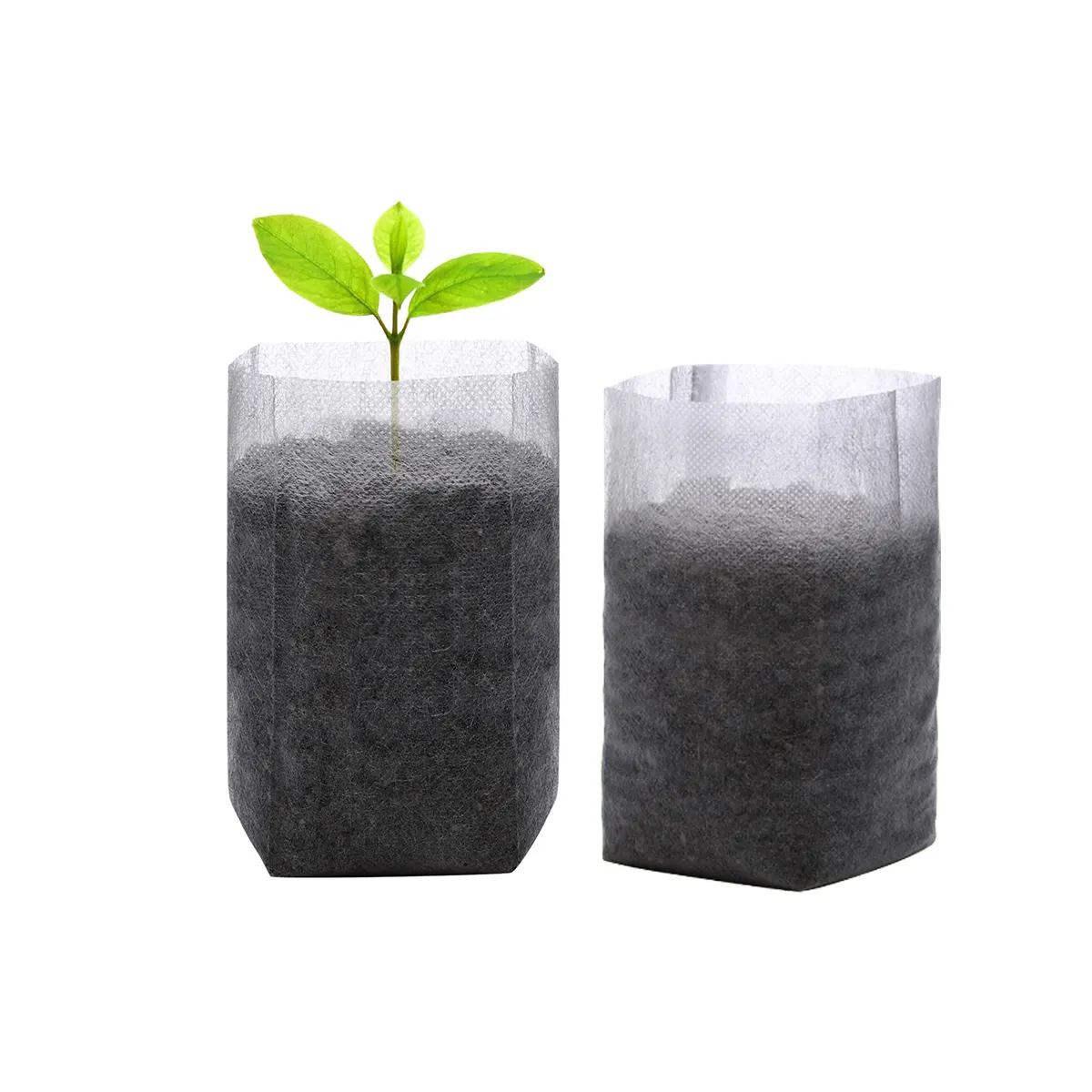 300 pieces non-woven Nursery growing bags 7''x8'' 18x20cm outdoor seedling planting bags for potato seedings