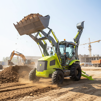 Nouvelle Mini-chargeuse-pelleteuse 4x4 de 8 tonnes avec moteur diesel CE EPA, Tracteur agricole et Excavatrice