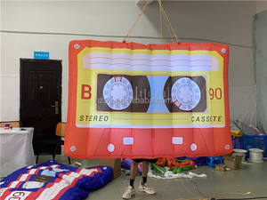 Signe d'accessoire de bande de cassette gonflable d'éclairage pour la décoration d'étape de DJ de boîte de <span class=keywords><strong>nuit</strong></span> - Product Image 4