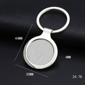 WSY878 <b>Custom</b> Logo Blank Sublimation Car Promotional Stainless Steel Metal Blank Keychain Home Keyring for Promotion Gift - Product Image 5