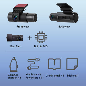 كاميرا سيارة أمامية وخلفية إلكترونية مخصصة لسيارات تويوتا ومرسيدس بنز، داش كام بصندوق أسود مقاومة للماء مع رؤية ليلية بدقة 2K 1440P/1080P - Product Image 6