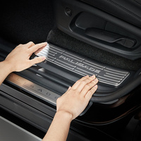 Protection de seuil de porte en acier inoxydable pour Hyundai Palisade M10 LX3, plaque de protection de seuil de voiture, compatible NOBLE, 1999-2001, protection extérieure