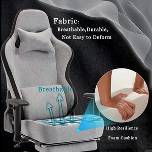 Silla ergonómica para juegos de tela personalizada, cojín de espuma de alta <span class=keywords><strong>destiny</strong></span>, reposabrazos 3D para el hogar - Product Image 6