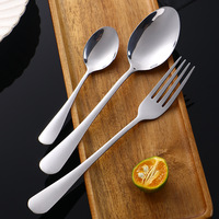 Ensemble de couverts en acier inoxydable moderne personnalisable, couteaux, fourchettes, cuillères, série 410 1010, finition miroir, pour la cuisine, la salle à manger