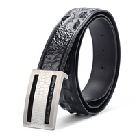 Nouvelle Arrivée Ceinture en Cuir Véritable Homme Haute Qualité Marque 100% Cuir de Crocodile Authentique Ceintures pour Hommes Fabricants