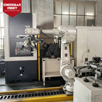 Bras robotisé CNC haute efficacité pour le chargement et le déchargement, ligne automatisée pour l'atelier de production de boîtiers de roulements