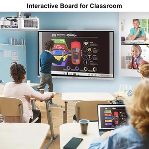 Hot 55/65/75/86/98/110 Inch OPs Slot Dual System School LcD Display <b>PC</b> Touch Screen Panel Smart Interactive Whiteboard - Product Image 5
