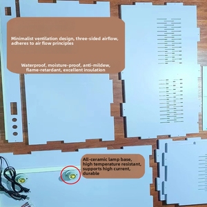 Terrario inteligente con control de temperatura para reptiles, con calefacción integrada, ventilación y PVC impermeable para lagartos y serpientes. - Product Image 4