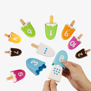 Bambini educazione <span class=keywords><strong>a</strong></span> forma di ghiacciolo <span class=keywords><strong>a</strong></span> corrispondenza del gioco colorato <span class=keywords><strong>matematica</strong></span> digitale apprendimento ghiacciolo giocattolo per bambini Montessori giocattolo set di giocattoli - Product Image 1