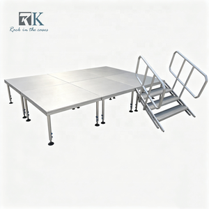 เวทีพับได้ขนาด 1.22ม. x 1.22ม. สำหรับงานกลางแจ้ง ปรับระดับได้ ขายดี - Product Image 1