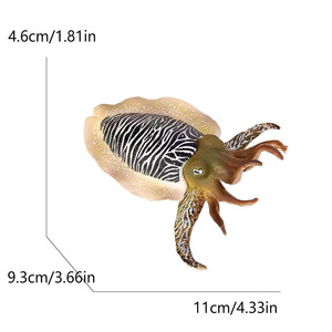 Nouveauté transfrontalière : Figurines d'animaux marins à assembler : Phoque, Loutre, Pieuvre, Salamandre, Seiche, Anémone, Jouet escargot vivant - Product Image 6