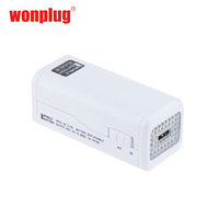 Power Bank Portabel Pengisian Daya Nirkabel Layar LED Pengisi Daya USB Mini Darurat Luar Ruangan Baterai AA 5V Lampu LED Ponsel