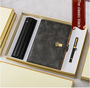 ชุดของขวัญธุรกิจวีไอพีโลโก้ที่กำหนดเองวินเทจไร้สายชาร์จ Agedas 2023พาวเวอร์แบงค์ไดอารี่โน๊ตบุ๊ค + ขวด + ปากกา + Usb - Product Image 2