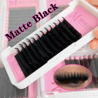 Extensions de cils professionnelles en forme de éventail, courbure B, longueur 18 mm, vente en gros