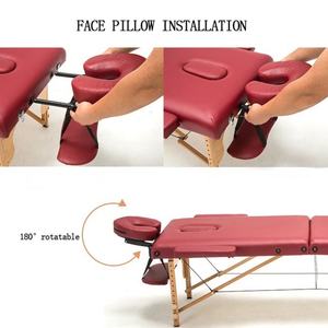 Lit de beauté Pinky leem Lash Bed rose, mobilier de salon de beauté, surmatelas de luxe, fauteuil inclinable incurvé, housse en cuir, lit de beauté Schoonheid, 1 pièce - Product Image 5