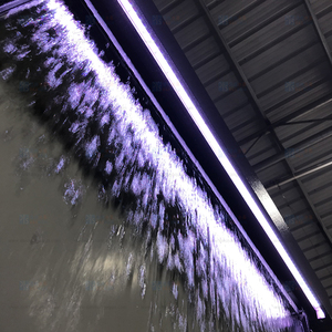 Trong nhà ngoài trời trang trí nhà Thác Tính năng thép không gỉ sơn tĩnh điện kim loại thủy tinh <span class=keywords><strong>waterwall</strong></span> kính Đài phun nước bền - Product Image 6