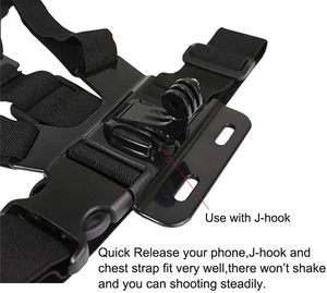 Harnais élastique réglable avec support de téléphone rotatif à 360 ° pour accessoires de caméra de sport GoPro Hero et Insta360 One - Product Image 3