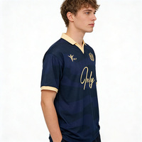 Maillot de Football Polo Classique Rétro Vente en Gros Usine, T-shirt de Football Sublimé Style Vintage, Tenue de Football Tendance Urbaine
