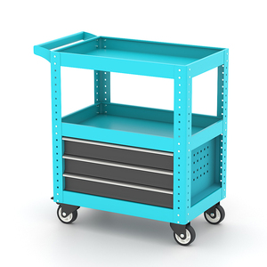 7-laden rolbare gereedschapskast, zware gereedschapsopbergwagen, gereedschapswagen voor garagegebruik - Product Image 6