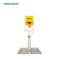 Distributeur de jus et de matcha en acier inoxydable avec écran tactile LCD 7 pouces pour les salons de thé et les petits buffets