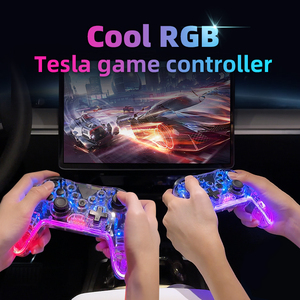 Tốt nhất người bán trong suốt không dây BT Gamepad sáu trục điều khiển với con quay hồi chuyển Turbo LED ánh sáng Wake-up Carplay Adapter - Product Image 4