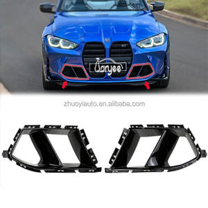 Accesorio de afinación Canards, difusor de parachoques trasero, faldón lateral de escape, Kit de carrocería de coche para <span class=keywords><strong>BMW</strong></span> G80 G82 M3 <span class=keywords><strong>M4</strong></span> 2024, labio delantero de fibra de carbono - Product Image 4