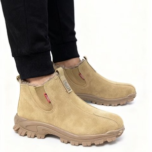 <span class=keywords><strong>Bottes</strong></span> <span class=keywords><strong>de</strong></span> sécurité Chelsea en cuir <span class=keywords><strong>de</strong></span> vache doublées <span class=keywords><strong>de</strong></span> polaire kaki pour hommes, anti-écrasement, anti-perforation, chaussures <span class=keywords><strong>de</strong></span> <span class=keywords><strong>travail</strong></span>, <span class=keywords><strong>bottes</strong></span> <span class=keywords><strong>de</strong></span> sécurité anti-perforation - Product Image 2