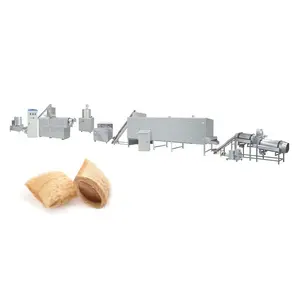 Turnkey Crunchy Corn Chips Core Filling Rice Snacks Plant Machines Hot Melt Extruder