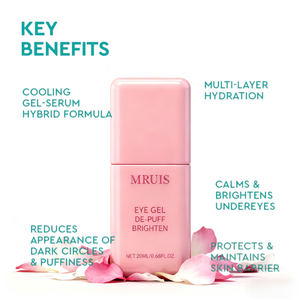 Gel léger crème contour des yeux <span class=keywords><strong>cernes</strong></span> poches rides enrichi acide hyaluronique et vitamine C barrière réparation soins de la peau MRUIS - Product Image 6