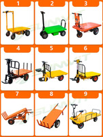 Plateforme de transport de marchandises à quatre roues, camion à plateau plat personnalisé pour la logistique des palettes SW